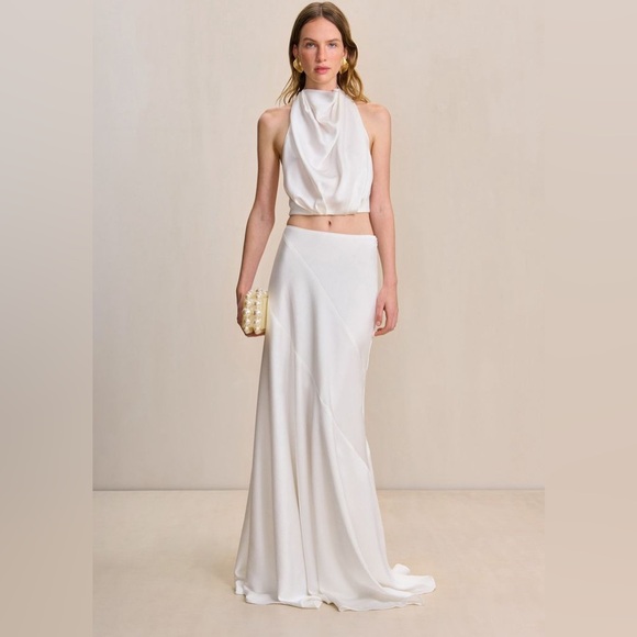 cult gaia Dresses & Skirts - Cult Gaia Pelli Maxi A Line Skirt Small 2 4 White